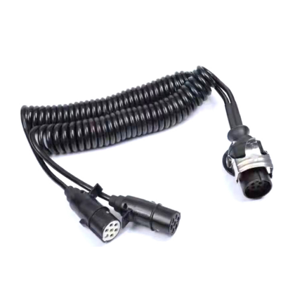FSATECH CA10707-xxM 15 Pin to Double 7Pin spring trailer cable